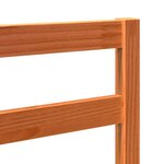vidaXL Tête de lit Brun cire 80 5 x 4 x 104 cm Pin massif