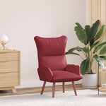 Chaise Relaxante vidaXL Rouge Vin Similicuir