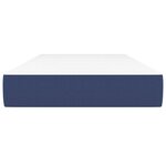 vidaXL Matelas de lit à ressorts ensachés Bleu 100x200x20 cm Tissu