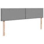 vidaXL Lit ottoman avec matelas gris clair 160x200 cm tissu