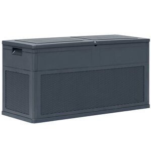 vidaXL Boîte de rangement de jardin 320 L Anthracite