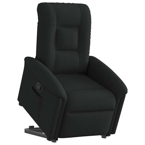 vidaXL Fauteuil inclinable noir tissu