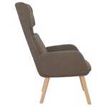 vidaXL Chaise de relaxation Marron Velours