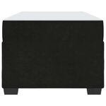 vidaXL Cadre de lit avec matelas Noir 90 x 200 cm tissu