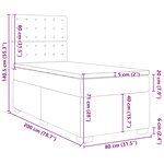 vidaXL Sommier à lattes de lit et matelas Vert foncé 80x200 cm Velours