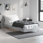 vidaXL Cadre de lit sans matelas gris béton 75x190 cm
