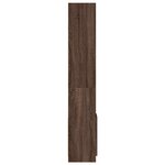 vidaXL Buffet haut chêne marron 92x33x180 cm bois d'ingénierie
