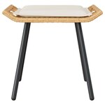 vidaXL Ensemble de canapé de jardin 4 Pièces Naturel polyrotin