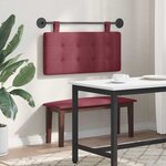 vidaXL Tête de lit suspendue Bordeaux Tissu