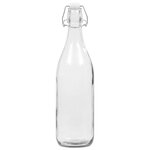 vidaXL 24 Pièces Bouteilles en verre avec bouchon clipsable 1 L