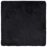 vidaXL Tapis shaggy à poils longs NAVARRA noir 240x240 cm polyester