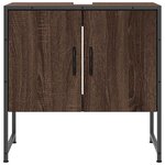 vidaXL Armoire lavabo de salle de bain chêne marron 60x33x60 cm