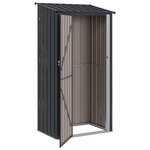 vidaXL Cabanons de jardin Anthracite 103 x 74 x 200 cm Métал