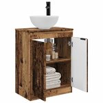 vidaXL Meuble de salle de bain avec évier Bois ancien 54 x 35 x 83 cm