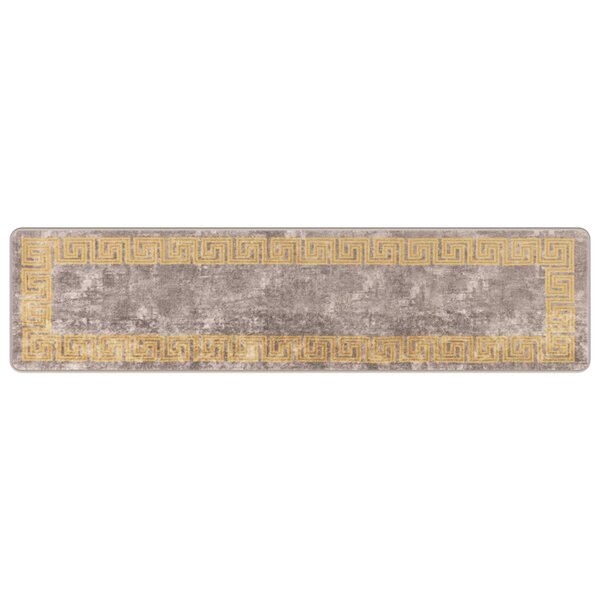 vidaXL Coureur de Tapis MARSA Gris 50 x 200 cm Polyester et PVC