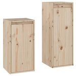 vidaXL Meubles TV 2 Pièces Bois massif de pin