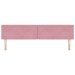 vidaXL Tête de Lit en Velours Argyle Manuel Rose 200 cm Velours