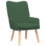 vidaXL Fauteuil relaxant Vert jungle 63 x 67 x 94 cm tissu