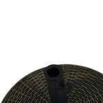 Pied de parasol rond base de lestage Ø 53 x 35 5 cm résine imitation rotin poids net 25 Kg noir bronze