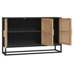 vidaXL Buffet noir 105x30x65 cm bois d'ingénierie