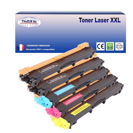 5 Toners compatibles avec Brother TN241 TN245 pour Brother DCP