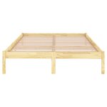 vidaXL Cadre de lit bois de pin massif 140x190 cm