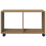 vidaXL Armoire à roulettes chêne artisanal bois d'ingénierie