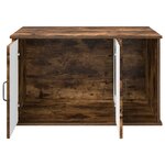 vidaXL Maison pour chat Chêne fumé 85 x 55 x 50 cm Bois d'ingénierie