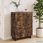 vidaXL Armoire à tiroirs 66 x 34 5 x 90 cm Bois d'ingénierie