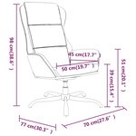 vidaXL Chaise de relaxation Noir Similicuir daim