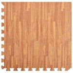 vidaXL Tapis de sol de piscine 24 Pièces bois 8 64 ㎡ Mousse EVA