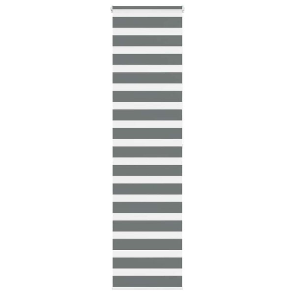 vidaXL Store zèbre gris foncé largeur du tissu 60 9 cm polyester