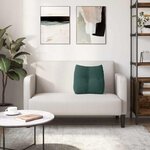 vidaXL Coussin de Dos Vert foncé 45 x 24 x 50 cm Velours