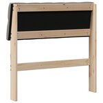 vidaXL Tête de lit capitonnée Taupe 75 cm Pin massif