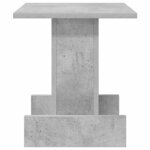 vidaXL Table d'appoint Gris béton 35 5 x 35 x 40 cm Bois d'ingénierie