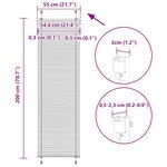 vidaXL Store plissé anthracite 55x200 cm largeur du tissu 54 4 cm