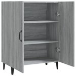 vidaXL Buffet Sonoma gris 70x34x90 cm Bois d'ingénierie