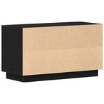 Meuble TV vidaXL Noir Chêne 80x35x45 cm En Bois Agencé