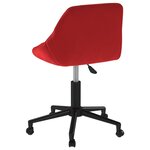 vidaXL Chaise pivotante de salle à manger Rouge bordeaux Velours