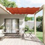 vidaXL Auvent vertical Terre cuite 100x270 cm Tissu oxford