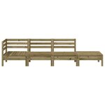vidaXL Canapé de jardin 4 places bois de pin imprégné