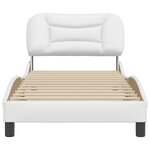 vidaXL Cadre de lit sans matelas Hvar blanc 80x200 cm similicuir