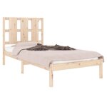 vidaXL Cadre de lit sans matelas 90x190 cm bois massif