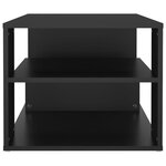 Vidaxl table basse noir 100x50x40 cm aggloméré