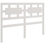 vidaXL Cadre de lit sans matelas blanc 120x190 cm bois massif