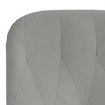 vidaXL Chaise de relaxation Gris clair Velours