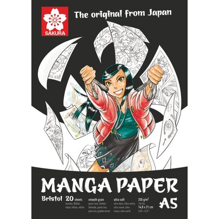 Manga papier a5 20 feuilles - sakura