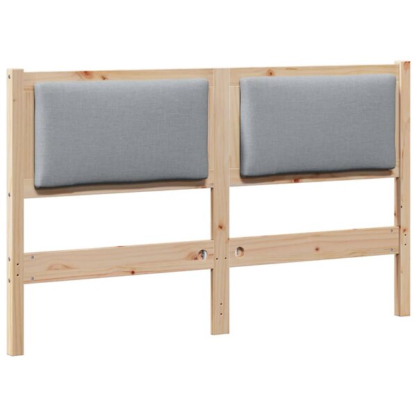 vidaXL Tête de lit Autre Marron 140 cm Bois massif en pin