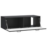 vidaXL Meuble TV mural Noir 98 x 41 x 30 cm Bois d'ingénierie