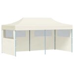 vidaXL Tente de fête 291 x 580 x 315 cm Crème Tissu Oxford